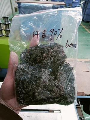 90% SS316L dengan mudah larut dalam air Bahan Lapisan PVA 6mm Panjang Serat Pendek