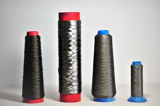 100f Filament Sintered Metal Fiber, SGS Disetujui Twist Clothing Sew Thread