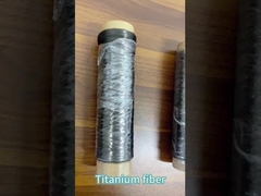 Ultra Halus Konduktif Kekuatan Tinggi TA1 Titanium Fiber Titanium Foam